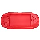 OSTENT ケース プロテクター ソフト プロテクター シリコン トラベル キャリー ケーススキン カバー ポーチスリーブ Sony PSP2000/3000用 (Red)