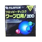 富士フイルム ワープロ用 3.5インチ 2DD フロッピーディスク 10枚組 アンフォーマット プラスチックケース入