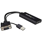 StarTech.com VGA-HDMIアップスケールコンバーター USBバスパワー対応 VGA2HDU
