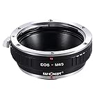 K&F ConceptR レンズマウントアダプター EOS-M4/3 Canon EOSマウントレンズ-マイクロフォーサーズマウントボディ用 G1 G2 G3 GH1 GH2 GH3 GF1 GF2 GF3 GF5 GF6 GX1 GX2 Oly