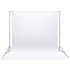 Neewer 3x3.6m/ 10x12ft 撮影用背景布　折り畳み式写真スタジオ背景　写真、ビデオ、テレビ用（背景布のみ）- 白