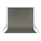 Neewer 1.8x2.8M/ 6x9ft 撮影用背景布　折り畳み式写真スタジオ背景　100%ポリエステル　写真、ビデオ、テレビ用（背景布のみ）- 灰色