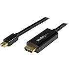StarTech.com Mini DisplayPort - HDMI変換アダプタケーブル 2m 4K対応 ミニディスプレイポート(オス) - HDMI(オス) MDP2HDMM2MB