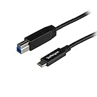 StarTech.com USB 3.1ケーブル 1m USB タイプB オス - USB Type-C オス USB31CB1M