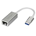 StarTech.com USB 3.0 - ギガビットイーサネット有線LANアダプタ シルバー USB31000SA