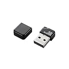 エレコム USBメモリ 32GB USB2.0 小型 ストラップホール キャップ付き ブラック MF-SU2B32GBK