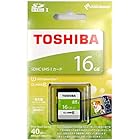 TOSHIBA SDHCカード 16GB Class10 UHS-I対応 (最大転送速度40MB/s) SDAR40N16G