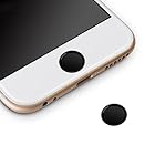 ホームボタンシール Sakula 指紋認証可能 iPhone8 iPhone8 Plus iPhone7 iPhone7 Plus iPhone6s iPhone6 Plus iPad pro iPad miniなど対応 ホームボタンシール（ブラ