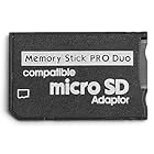 SELECT-A メモリースティック PRO Duo 変換アダプタ マイクロSD → MemoryStick PRO Duo SDHC/SDXCカード対応