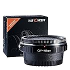 K&F C/Yマウントレンズ-Nikon Fマウント装着用レンズアダプターリング C/Y-NIKON レンズマウントアダプター マウント変換アダプター Contax Yashica C/Yレンズ ニコンSLRカメラ