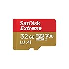 サンディスク ( SANDISK ) 32GB microSDHC Extreme R=100MB/s W=60MB/s SDアダプタ付き ［海外パッケージ］ SDSQXAF-032-GN6MA