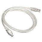 Cablecc USB オス-Firewire IEEE 1394 4ピンオス iLinkアダプターコードケーブル Sony DCR-TRV75E DVアダプター用