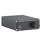 Fosi Audio V1.0 オーディオアンプ2チャンネル ステレオHiFiデジタルアンプ パワーアンプ TPA3116ミニ クラスDアンプ 50 W*2 ホームスピーカー用（電源付き） (黒色)