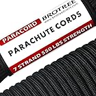 Brotree パラコード 4mm 7芯 テント ロープ ガイロープ ミルスペック 耐荷重250kg アウトドア キャンプ サバイバル固定用 (30m / 50m)
