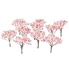 20個入り 桜 樹木 ジオラマ 桜の木 鉄道模型 ピンクの花 木 模型 モデルツリー 鉢植え用 風景 鉄線 建築模型 情景コレクション OO HOスケール 6.5cm