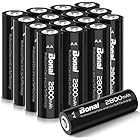 BONAI 単3形 充電池 充電式ニッケル水素電池 16個パック（2800mAh 約1200回使用可能）液漏れ防止設計 自然放電抑制 環境友好タイプ