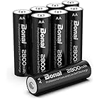 BONAI 単3形 充電池 充電式ニッケル水素電池 8個パック（2800mAh 約1200回使用可能） 液漏れ防止設計 自然放電抑制 環境友好タイプ