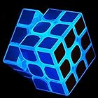 3x3 ブルー蛍光スピードキューブ 暗闇で光る マジックスピードキューブ 3D 頭の体操 IQパズル 子供と大人用（3x3 ブルー蛍光）