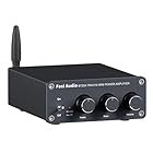 Fosi Audio BT20A Bluetooth 5.0 パワーアンプ 2.0CH ステレオ オーディオアンプ 100W*2 TPA3116 レシーバー 2チャンネル ミニ Hi-Fi クラスD 低音と高周波制御 家庭スピーカー用(電源付き)
