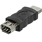 eightNice Firewire USB 2.0 IEEE 1394 6ピン オス to メス アダプタ コンバータコネクタ (1個入)