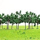 情景コレクション 樹木 モデルツリー ツリー模型 5cm 1:25~1:300 N HOゲージ用 40本 風景 箱庭 鉄道模型 建物模型 ジオラマ 教育 DIY