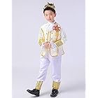 【ミドリ屋】白雪姫 王子様 コスプレ衣装 高級 子供用 cosplay 白 110cm