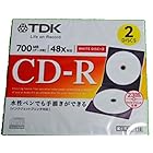 TDK CD-R80PWD2A-D データ用CD-R 2枚組 ホワイト