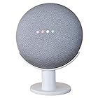 Mount Genie Pedestal Nest Mini (第2世代) Google Home Mini(第1世代)用 | サウンドと外観を向上 | 最もクリーンなマウントホルダースタンド ミニ用 (ホワイト)