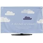 IKENOKOIテレビカバー 防塵カバー 液晶テレビカバー 可愛い 欧米風 42インチ(100X59cm 雲)