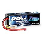 ゼエエ（Zeee） 11.1V 7200mAh リポバッテリー 大容量リチウムポリマーバッテリー 80C 3S 1/8と1/10 RCカー用 ラジコン玩具バッテリー RCカー用 無人機用など