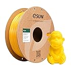 eSUN PLA Plus 3Dプリンターフィラメント PLA+ 寸法精度+/-0.03mm、1.75mm径 3Dプリンター用 正味量1KG (2.2LBS) スプール造形材料PLA材料 (イエロー)