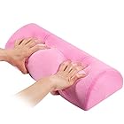 足枕 腰枕 ブラウン 半円形低反発ウレタンピッロー メモリーフォーム 低反発半円形枕 人間工学設計 多機能 (ピンク)