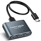 HDMI 切替器 4K 60Hz アルミニウム合金製 avedio links HDMI セレクター3入力1出力HDMI スイッチャー3ポートHDMI ハブ 拡張 HDMI2.0b HDCP2.2 HDR10 3D 電源不要 高速HDMI2.0ケ