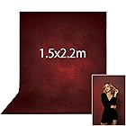 Kate 1.5x2.2m 赤 背景布 フォトスタジオ 家族写真 撮影用 背景布 装飾用 カスタマイズ可能背景