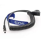 Eonvic 12V Vマウント Dタップ 2.15.5mm DCバレル電源ケーブル Atomos Shogun モニター用 Right angle Coiled Cable Dtap-DC (DC Coiled Cable)