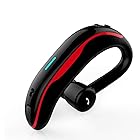 Bluetooth ヘッドセット 片耳 Bluetooth 5.3 イヤホン スポーツ ワイヤレス イヤホン iPhone/Android/iPad適用 レッド