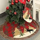 Ewolee クリスマスツリースカート 北欧柄 円形 下敷物 ツリースカート クリスマス飾り 雰囲気