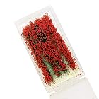 花 ジオラマ用素材 草花シリーズ 赤 情景コレクション グラス模型 建物モデル 装飾 風景 箱庭 鉄道模型 ジオラマ PJ07R-1JP