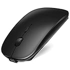 Scheki マウス Bluetooth ワイヤレスマウス 無線マウス 超薄型 静音 3DPIモード 高精度 持ち運び便利 USB充電式 USBレシーバーなし ブラック