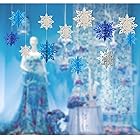 クリスマス 飾り スノー 飾り付け 飾りセット テコレーション 雪の結晶 クリスマスオーナメント 新年 Christmas snowflake かわいい 冬 お店 パーティー イベント 装飾 雪花飾り (ライトブルー)