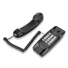 Vbestlife 電話機 VBESTLIFE フラッシュ機能固定電話機 クリアな音 デュアルポートエクステンションセットコード付き電話 (ブラック)