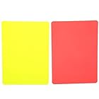 VGEBY１ 審判カードセット PVC素材 丈夫 持ち運び簡単 サッカー 赤と黄色のカード 記録サッカーゲーム 審判ツール