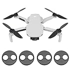 Kiowon DJI Mini 4 Pro・Mini 3・Mini 3 Pro・Mini SE・Mavic Mini用 モーター保護カバー Mini 3 Pro モーターカバー アルミ合金製 マビックミニドローンアクセサリー(4個入 黒)