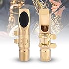 Estink サックス用マウスピース、キャップパッド付き楽器Eb Alto Sax Saxophone 6Cマウスピース楽器アクセサリー