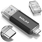 Thkailar タイプC USBフラッシュドライブ(Type - C usb3.1 gen1 + usb3.0)高速デュアルフラッシュディスク 512GB ブラック (512GB, Black)