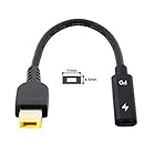 ThinkPad X1カーボン用Cablecc Type C USB-C to Rectangle 11.04.5mm Power Plug PD Emulator Trigger Charge Cable