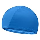 JazzF 水泳帽 スイムキャップ 水着素材 (ブルー)