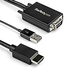 StarTech.com VGA - HDMI 変換アダプタケーブル 2m USBオーディオ対応 1920x1080 アナログRGBからHDMIに変換 VGA2HDMM2M
