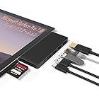 Surface Pro 7専用 USB 3.0 ハブ Bawanfa ６ポート付き LANネット接続ポート 4K@30Hz HDMIポート+SDカードリーダー+USB 3.0/USB 2.0ポート+USB Cポート*1高速データ転送 マルチ 6i