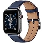 コンパチブル アップルウォッチ バンド 革 42mm 44mm 45mm 49mm 40mm 41mm 38mm コンパチブル Apple Watch バンド 本革 レザー ビジネス 男女兼用 コンパチブル iWatch Ultra/Ultra2